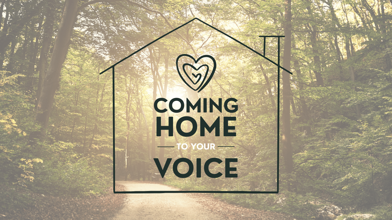 Coming Home to Your Voice — program artwork